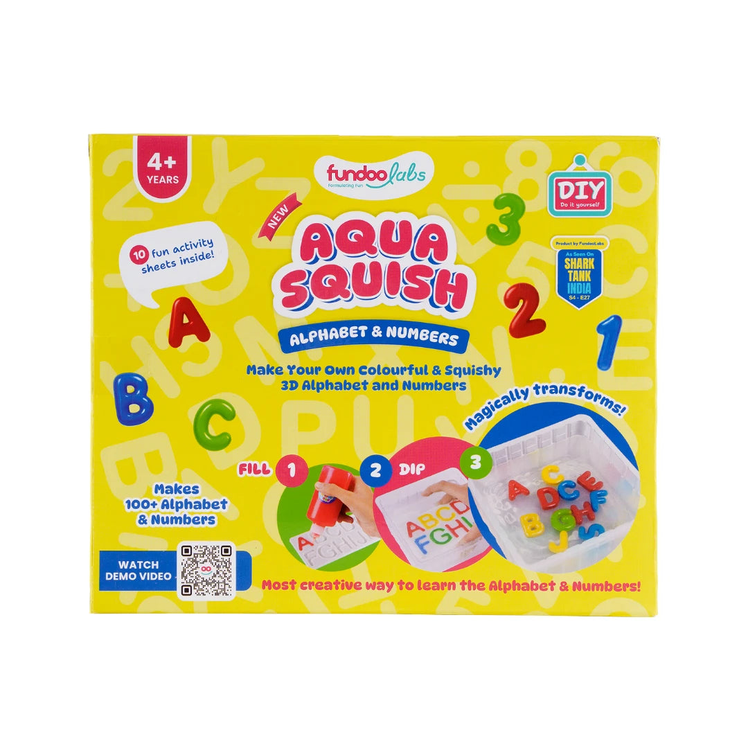 Alphabet & Numbers Aqua Squish Kit