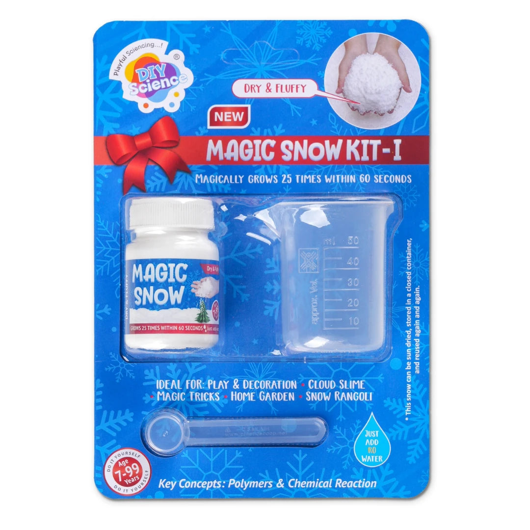 DIYScience® Magic Snow Kit – Instant, Colorful & Reusable Fun – FundooLabs