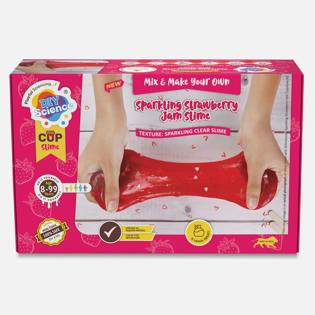 Sparkling Strawberry Jam Slime Kit – DIY Fun for Kids! – FundooLabs