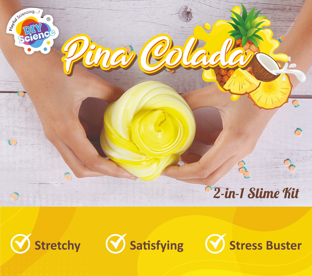 DIYScience® Pina Colada 2-in-1 Slime Kit | Tropical Fun – FundooLabs