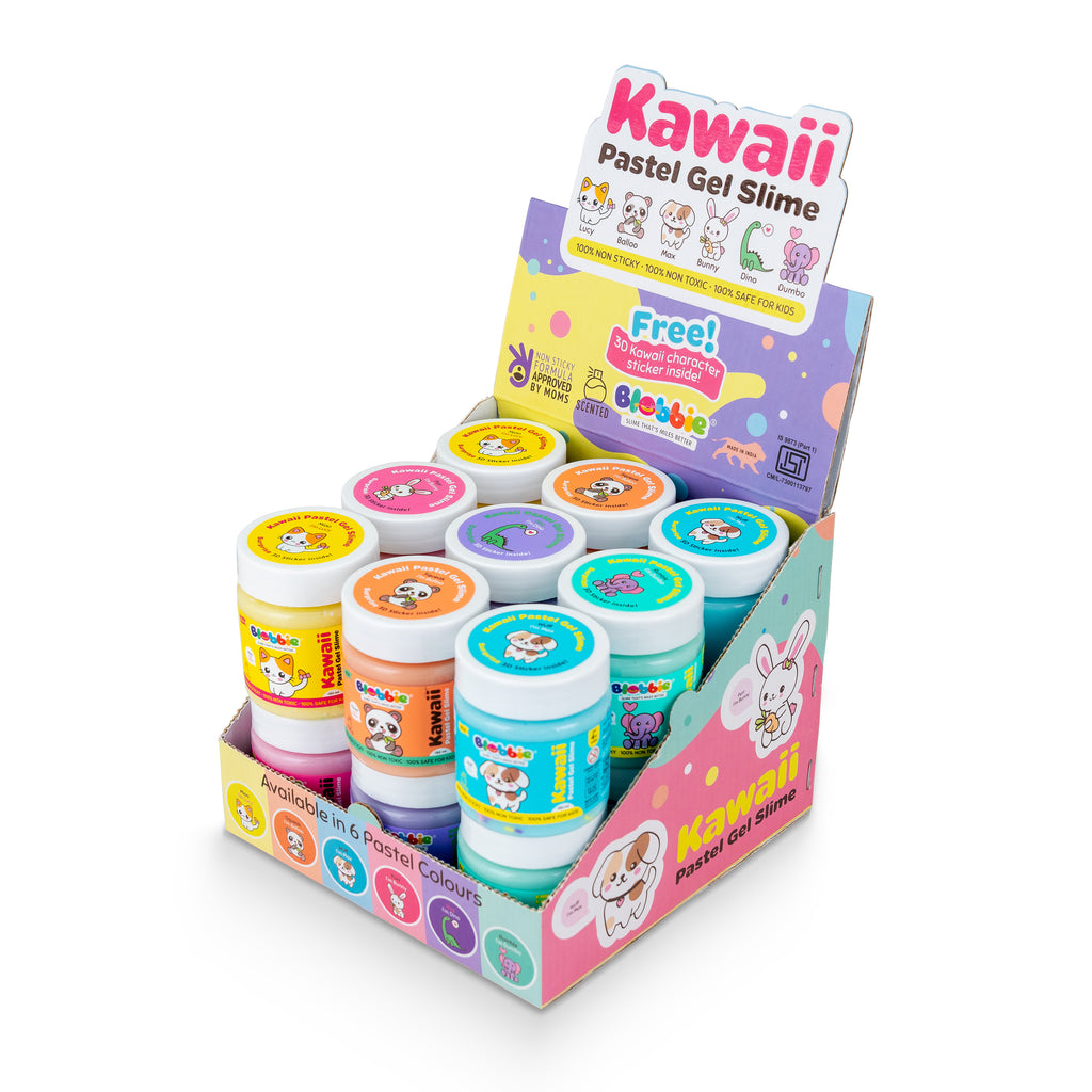 Kawaii Pastel Gel Slime pack of 18